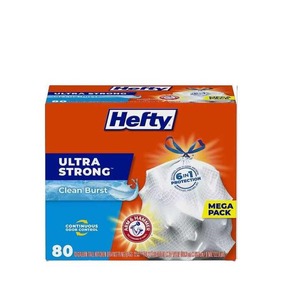 Bolsas de basura de cocina altas ultra fuertes, aroma a ráfaga limpia, 13 galones, 80 unidades - Product Image 1