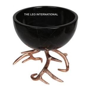 Bol de service coréen en verre et aluminium poli argenté, gravé, écologique et décoratif – Meilleure vente - Product Image 2