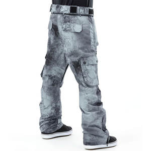 Custom Manufacture Snow Pants Winter Autumn Waterproof Baggy Cargo Ski Pants Multi Flap Pockets New Baggy Snow Pants Sports - Product Image 3