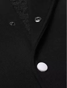 Chaqueta Varsity de Lana para Hombre, Estilo Casual y Elegante, Ajuste Atlético Cómodo para Otoño e Invierno, Decoración con Patrones Deportivos - Product Image 5