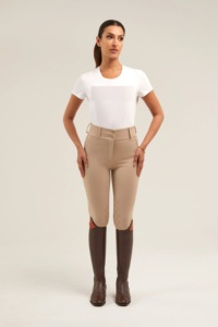 กางเกงขี่ม้าไนลอนแบบเต็มที่นั่งเอวสูงมีที่จับเข่ากางเกงขี่ม้า - Product Image 4