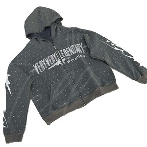 Sweat à capuche français épais 100 % coton délavé à l'acide pour homme, service OEM, vente en gros directe usine - Product Image 1