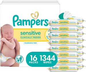 Toallitas Húmedas para Bebé Pampers Ultra Clean (Anteriormente 'Free & Gentle'), 99% Agua, Hipoalergénicas, Sin Perfume, 100% a Base de Plantas, Sin Plástico - Product Image 6