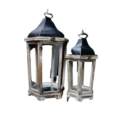 Деревянный подсвечник с металлическим основанием, старинный дизайн, высококачественный современный подвесной фонарь цилиндрической формы ручной работы, оптовая продажа