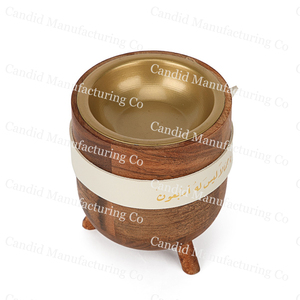 Diseño de lujo Envío listo Regalos religiosos para Ramadán Eid Quemador de incienso Bakhoor Madkhan Mubkhara Fabricante India Ecológico - Product Image 4