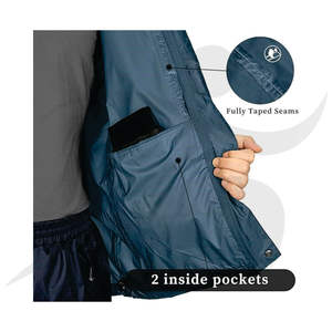 Conception personnalisée hommes vestes de pluie imperméable coupe-vent Softshell imperméable veste légère pour homme veste - Product Image 2