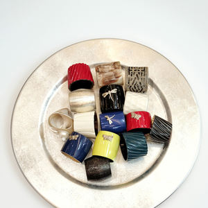 Anillos para Servilletas y Posavasos de Lacado Tradicional Hechos a Mano en Vietnam, Ecológicos, Arte Popular, Decoración del Hogar, Artesanías de Vietnam - Product Image 3