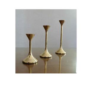 Paire de bougeoirs en laiton vintage bougie chauffe-plat en laiton cadeau de mariage modernisme bougeoir en laiton pour cadeau et décoration de la maison - Product Image 6