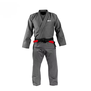 Vente en gros de logo personnalisé Jiu Jitsu brésilien Gi d'entraînement 100% coton combinaison de compétition à séchage rapide et respirante avec logo avant - Product Image 1