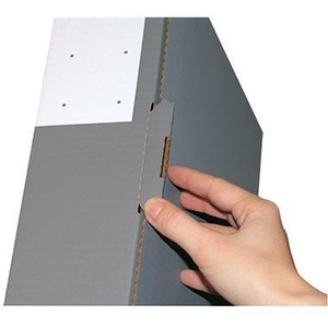 ColomPac Anthracite Corrugated <b>Cardboard</b> Shipping <b>Box</b> Durable Paper & Media <b>Storage</b> Solution - Product Image 4