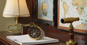 Kaychain Classic Vintage Brass <b>Compass</b> a Timeless <b>Navigation</b> Tool with Offset Printing - Product Image 5