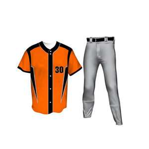 Uniforme de béisbol y sóftbol recién llegado al por mayor, conjuntos de uniformes de béisbol para hombre de mezcla de algodón y poliéster orgánico con logotipo personalizado - Product Image 3
