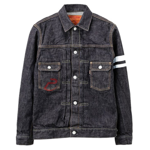 Manteaux d'hiver personnalisés boutonnés en denim rembourré lavé avec poche cargo Veste en jean à bulles duveteuse en denim délavé pour hommes - Product Image 3