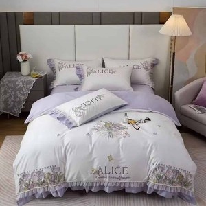 Juego de Sábanas de Alta Calidad para Habitación de Hotel, Diseño Nuevo, Color Sólido, Venta al por Mayor, Textil para el Hogar - Product Image 2