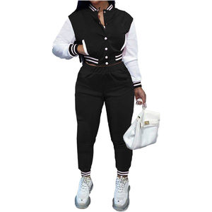 Ensembles de vestes universitaires pour femmes, haut confortable, uniformes de baseball tendance, survêtement universitaire, ensemble d'hiver personnalisé pour femmes en grande taille - Product Image 6