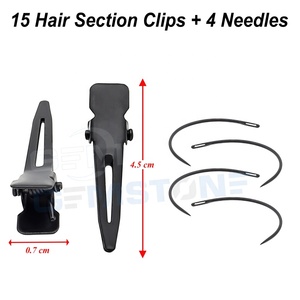 Professional Stainless Steel Hair <b>Extension</b> Tool Kit with Micro <b>Bead</b> Multifunction Plier Closer Plier Loop Needle & Hair Clips - Product Image 6