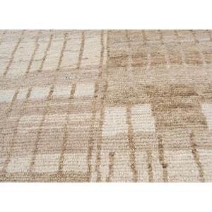 Alfombra de Lana Anudada a Mano Color Beige Marrón, Alfombra Afgana para Sala de Estar, Alfombra Rectangular Abstracta para Pasillo para Adolescentes - Re-1581 - Product Image 3