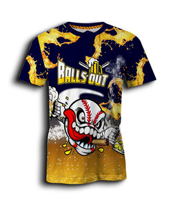 Maillot de baseball cousu de qualité supérieure, respirant, 100 % polyester, grande taille, antibactérien, séchage rapide, vêtements de sport unisexes pour l'entraînement - Product Image 5