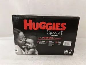 ผ้าอ้อมเด็กสำเร็จรูปแบบพิเศษ ไซส์ 5 (มากกว่า 27 ปอนด์) 44 ชิ้น ปราศจากน้ำหอม ป้องกันการรั่วซึมแบบ 3 มิติ ผลิตจากผ้าฝ้าย ป้องกันการแพ้ พร้อมลายปัก - Product Image 4