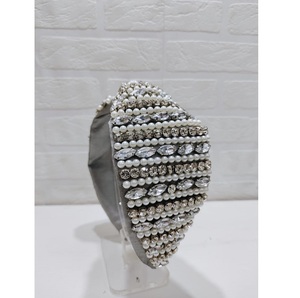 Beautiful Premium Quality <b>Headband</b> With Multicolor Pearl And Seed Bead Decoration For <b>Girls</b> And Women Featuring Elegant Style - Product Image 2