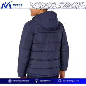 2025 New Arrival Men's Puffer <b>Jacket</b> Polyester Filled <b>Waterproof</b> Breathable Stand Front Winter <b>Parka</b> Custom Plus Size Unisex - Product Image 4