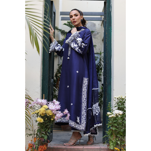 Conjunto de Camisa con Capucha de Chifón y Dupatta Julia - Product Image 1