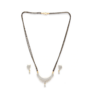 Ensemble de bijoux élégants en diamant Mangalsutra - Product Image 3