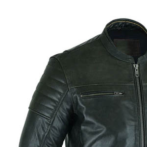 Blouson en cuir coupe-vent pour moto, marque privée 2025, ajustement personnalisé, fournisseur OEM, adulte, toutes saisons - Product Image 5