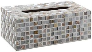 Caja de pañuelos de madera de madreperla con diseño Floral negro de alta calidad, decoración decorativa Natural para el hogar o la Mesa del coche para Eid Special - Product Image 3