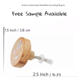 Artesanías madera madre perla incrustaciones flor grabado gabinete cajón puerta perillas tiradores manija para armario tocador cocina dormitorio - Product Image 3