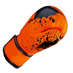 Gants de boxe en cuir Velcro de qualité supérieure Gants de boxe de combat professionnels Gants en cuir de vachette véritable personnalisés - Product Image 6