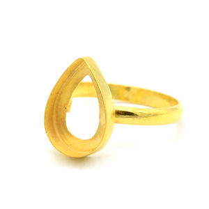 Impresionante impresión 925 plata esterlina 7-30 MM Collet Cup anillos de oro plata sólida anillo de bisel liso encontrar joyería fina - Product Image 1