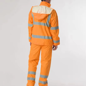 Veste de sécurité haute visibilité respirante matelassée à capuche en toile de taille standard pour hommes - Prix bas, meilleure qualité - Product Image 6
