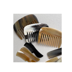 หวีเขาควายหวีผมทรงบารอนสีดำขนาดใหญ่พร้อมฟังก์ชันจัดแต่งทรงผมสำหรับร้านเสริมสวย - Product Image 1