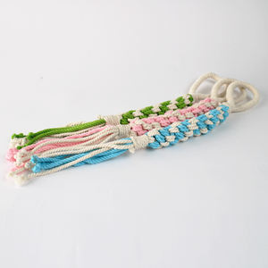 Jouet de traction robuste en coton avec poignée à boucle pour chiens, améliore la force et le contrôle de traction, corde non toxique, fabrication ODM au Vietnam - Product Image 1