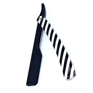 Maquinillas de afeitar para salón de belleza de Color negro para la belleza La mejor maquinilla de afeitar de borde recto con mango recubierto de papel de alta calidad - Product Image 6