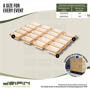 Moldes rectangulares personalizables para magdalenas y pasteles hechos en Italia, Celulosa pura, antiadherente, aptos para microondas - Product Image 4