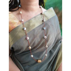 Jadau y collar de cuentas pintado a mano clásico religioso de moda chapado en oro cadenas de perlas de agua dulce accesorio de fiesta y regalo - Product Image 5