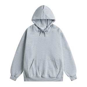 เสื้อสเวตเตอร์ถักมีฮู้ดสไตล์เกาหลีสำหรับผู้ชายเสื้อกันหนาวแบบสวมหัวทรงโอเวอร์ไซส์ลำลองให้ความอบอุ่นมีสไตล์สีทึบ - Product Image 3