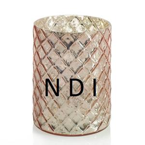 Porte-bougie en métal finition or, bougeoir, bougeoir à thé, pour centre de table de mariage, décoration de la maison - Product Image 1