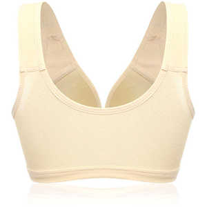 สปอร์ตบราสำหรับผู้หญิงเสื้อแขนกุดแห้งเร็วสีพื้นชุดออกกำลังกายคอกลมดีไซน์ไม่เหมือนใคร - Product Image 1
