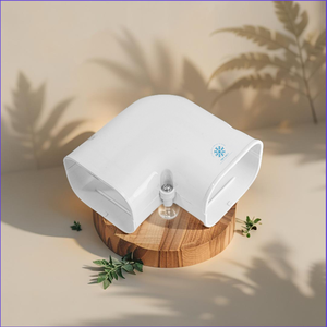 ที่ครอบท่อแอร์90องศา, ที่ครอบ7565ตรงข้อศอก90องศาที่ครอบท่อเล็กสีขาวจากเวียดนาม - Product Image 3