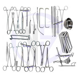 Juego de instrumentos quirúrgicos de acero inoxidable de 44 piezas para cirugía de hernia de apendectomía Manual Farabeuf Retractor fórceps de tejido de 15cm - Product Image 6