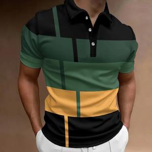 Polo surdimensionné été à manches courtes T-Shirt respirant vêtements pour hommes décontracté sport rue Polo hommes vêtements - Product Image 4