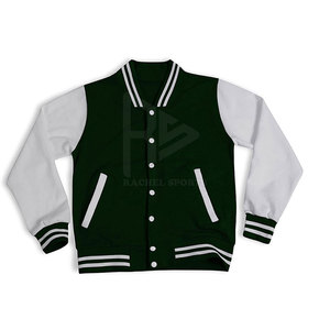 Chaqueta de Letterman sostenible para mujer de talla grande, tejido estampado relleno de algodón de longitud larga, tejido teñido procesado al por mayor - Product Image 6