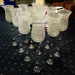 Magnifique Look Crystal Wedding Centerpieces Hurricanes Holder pour les fêtes d'événement de mariage Utilisation de la décoration de table - Product Image 5