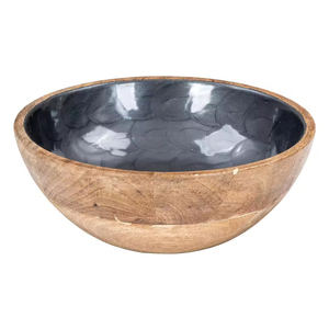 Décoration de table à manger forme ronde meilleure qualité ensemble de 3 bols en bois Design créatif maison et cuisine utilise un bol de service - Product Image 5