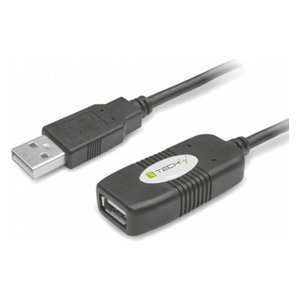 Cable de Extensión USB 2.0 de 10 m, Color Negro Activo, Cable de Datos IUSB REP10TY - Product Image 1