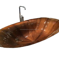 Antiquités Acacia Lavabo en bois fait main Lavabo unique Lavabo de super qualité