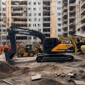 Excavatrice Hyundai 220-9S d'occasion, moteur Cummins, hydraulique Kawasaki, moteur 22 tonnes 112 kW, produit de haute qualité en bon état - Product Image 4